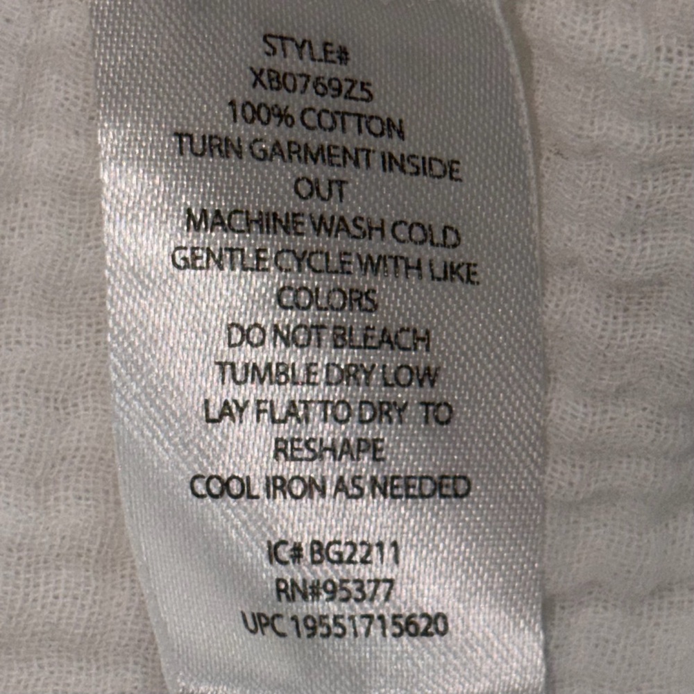 Sanctuary White Gauze Button Down Shirt (XS) - Picture 8 of 9